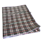 NNEDSZ 1x Large Stripe Bag Packing Storage Strip Zip Shopping Travel Check House Moving 65cm x 60cm x 25cm