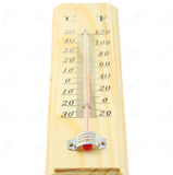 NNEDSZ 27cm WOODEN THERMOMETER Indoor Outdoor Glass Wall Hanging Room Sensor Jumbo