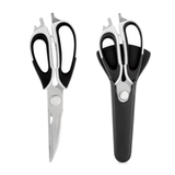 NNEDSZ 7 in 1 Multi Purpose Kitchen Super Scissors w/ Magnetic Case for Meat Nuts