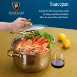 NNEDSZ Kaisa Villa 5.8 Litre Casserole Pot Stainless Steel Induction Cooking Stock Stew