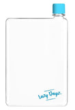 NNEDSZ Flat A5 Book Pad Kettle Water Bottle Memo Bottle Portable Paper Drinks Cup 380ml