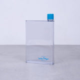 NNEDSZ Flat A5 Book Pad Kettle Water Bottle Memo Bottle Portable Paper Drinks Cup 380ml