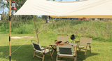 NNEDSZ Folding Camping Table Bamboo Roll Up Portable Outdoor Picnic BBQ Desk Beach