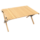 NNEDSZ Chair & Table Set Bamboo Camping Folding Portable Outdoor Picnic Travel BBQ