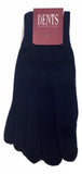 NNEDSZ 100% PURE WOOL GLOVES Winter Snow Ski Plain Knit Knitted Warm MK341 Plain - Navy