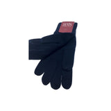 NNEDSZ 100% PURE WOOL GLOVES Winter Snow Ski Plain Knit Knitted Warm MK341 Plain - Navy