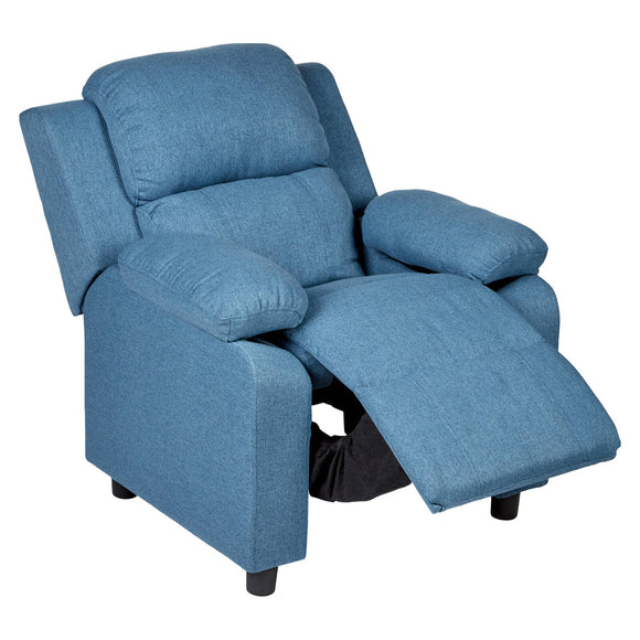NNEDSZ Erika Blue Kids Recliner Sofa Chair Blue Lounge Couch Armchair Childrens