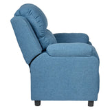 NNEDSZ Erika Blue Kids Recliner Sofa Chair Blue Lounge Couch Armchair Childrens