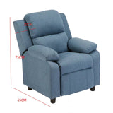 NNEDSZ Erika Blue Kids Recliner Sofa Chair Blue Lounge Couch Armchair Childrens