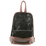 NNEDSZ Milleni Womens Bag Italian Leather Soft Nappa Leather Backpack Travel - Chestnut