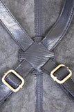 NNEDSZ 2x Pierre Cardin Professional Leather Apron Butcher Woodwork Barber Chef - Black