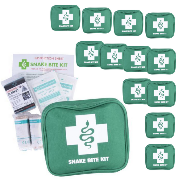 NNEDSZ 12x 9 Piece Australian Snake Bite First Aid Kit Camping Hiking Travel
