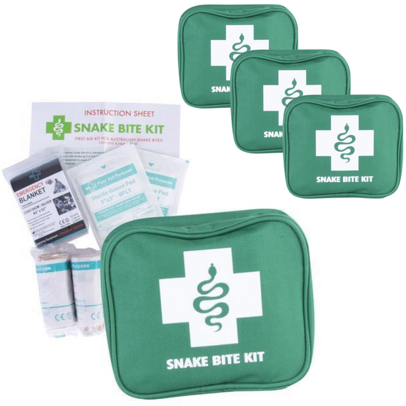 NNEDSZ 3x 9 Piece Australian Snake Bite First Aid Kit Camping Hiking Travel