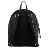 NNEDSZ Milleni Black Leather Look Backpack Bag with Bow Detail