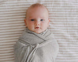 NNEDSZ Ponchik Babies + Kids - Ribbed Swaddle Jersey Wrap - Koala