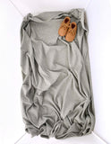 NNEDSZ Ponchik Babies + Kids - Ribbed Swaddle Jersey Wrap - Koala