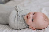 NNEDSZ Ponchik Babies + Kids - Ribbed Swaddle Jersey Wrap - Koala