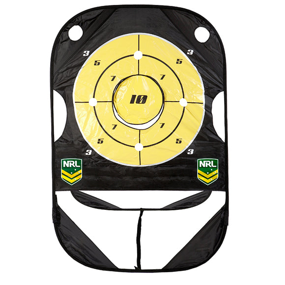 NNEDSZ NRL Pop Up Passing Target Rugby Official Fold Away Practice Training w Carry Bag