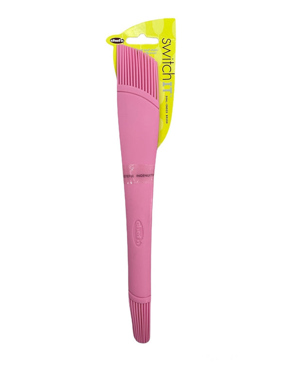 NNEDSZ Chef'n Silicone Pastry Brush Butter Dual Ended Kitchen Bakeware - Pink