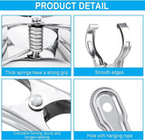 NNEDSZ 6x STAINLESS STEEL CLOTHES PEGS Laundry Clips Washing Line Clothespin
