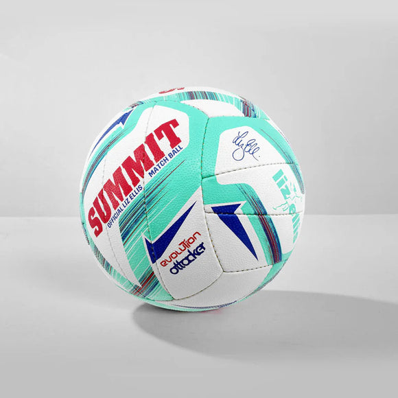 NNEDSZ Liz Ellis Evolution Attacker Netball Ball - Size 5 Net Ball