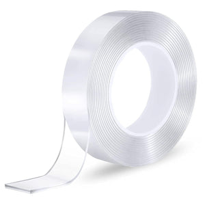 NNEDSZ Double-Sided Nano Mounting Tape Traceless Clear Adhesive Invisible Gel 2M x 20mm