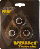 NNEDSZ Volkl Super Perf Over Grip Overgrip Tennis Squash Badminton - 3 Pack - Black