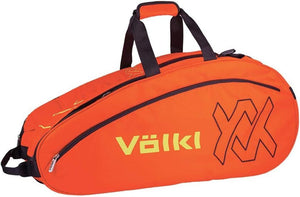 NNEDSZ Volkl Team Tennis Racquet Bag for 6 Rackets - Lava/Neon Yellow Combi V79102