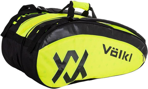 NNEDSZ Volkl Classic Tour Combi Bag for 6-9 Racquets in Yellow/Black