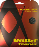NNEDSZ 1 Pack Volkl Cyclone Tour 18g/1.20mm Tennis Racquet Strings - Anthracite