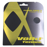 NNEDSZ Volkl Power Fiber Black Tennis String 16/1.32 (12 M Set)