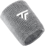 NNEDSZ Tecnifibre Tennis XL Wristband Wrist Bands Sweatband Sport Squash Cotton - Silver