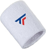 NNEDSZ Tecnifibre Tennis XL Wristband Wrist Bands Sweatband Sport Squash Cotton - White