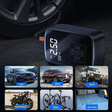 NNEDSZ Rechargeable Car Tire Bike Air Pump Tire Inflator Portable Compressor Digital Cordles