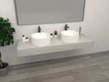 NNEDSZ Round Cast stone - Solid Surface Basin 450mm