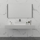 NNEDSZ Rectangle Cast stone - Solid Surface Basin 600mm