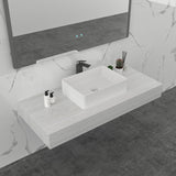 NNEDSZ Rectangle Cast stone - Solid Surface Basin 600mm