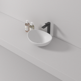 NNEDSZ Curved Top Edge Basin Cast stone - Solid Surface Basin 420mm