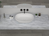 NNEDSZ Low Sided Oval Shaped Basin Cast stone - Solid Surface Basin 600mm