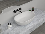 NNEDSZ Low Sided Oval Shaped Basin Cast stone - Solid Surface Basin 600mm