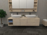 NNEDSZ Low Sided Oval Shaped Basin Cast stone - Solid Surface Basin 600mm