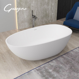 NNEDSZ Medium Size Egg Shaped Cast stone - Solid Surface Bath 1700mm Length