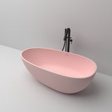 NNEDSZ Medium Size Egg Shaped Cast stone - Solid Surface Bath 1700mm Length Pink