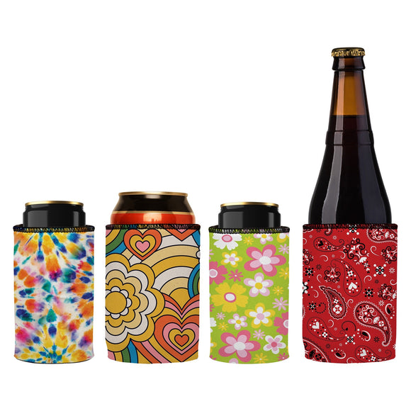 NNEDSZ Hippy Stubby Cooler 4-Pack - Standard