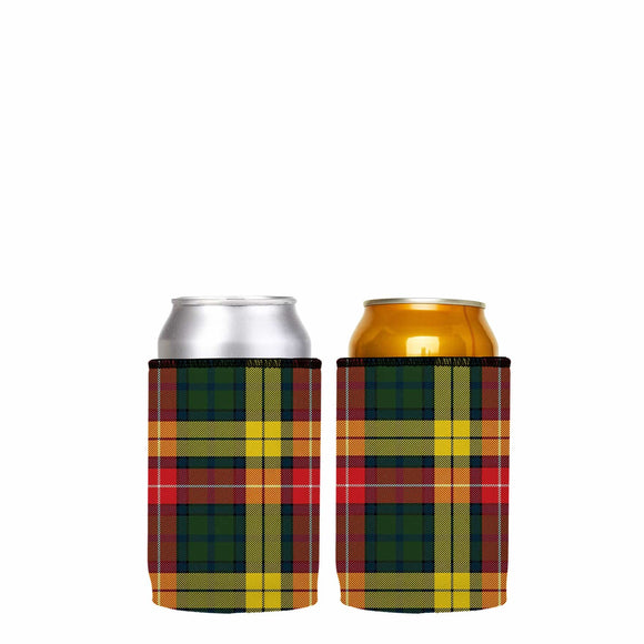 NNEDSZ Tartan Print Stubby Cooler 2-Pack - Standard