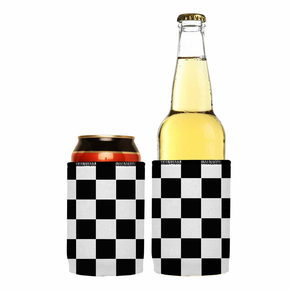 NNEDSZ Large Checkerboard Stubby Cooler 2-Pack - Standard