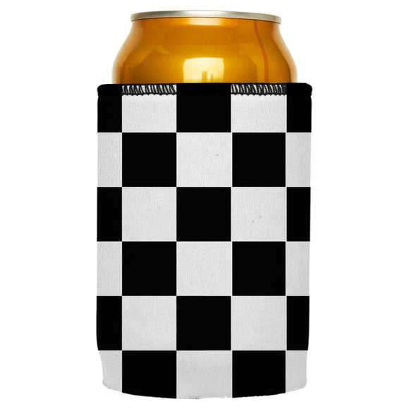 NNEDSZ Large Checkerboard Stubby Cooler - Standard