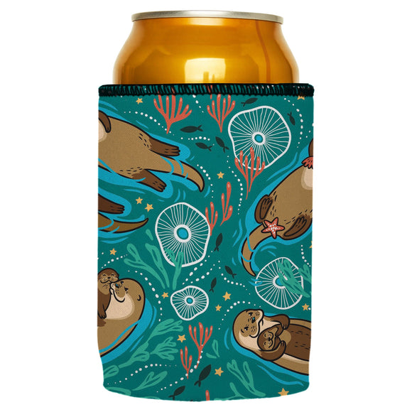 NNEDSZ Sea Otters Chillin Stubby Cooler - Standard