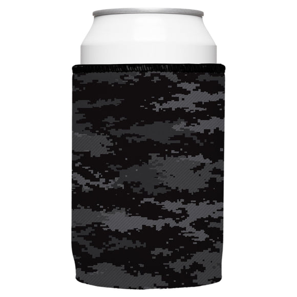 NNEDSZ Digital Pixel Black Camo Stubby Cooler - Standard