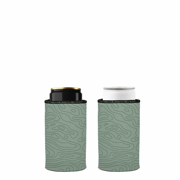 NNEDSZ Topographic Map Stubby Cooler 2-Pack - Standard